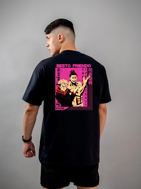 Camiseta Jujutsu Kaisen Itadori e Todo Besto Friendo Oversized