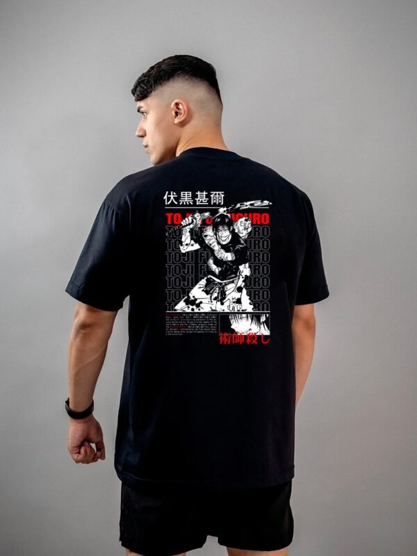 Camiseta Jujutsu Kaisen Toji Fushiguro Rage Oversized