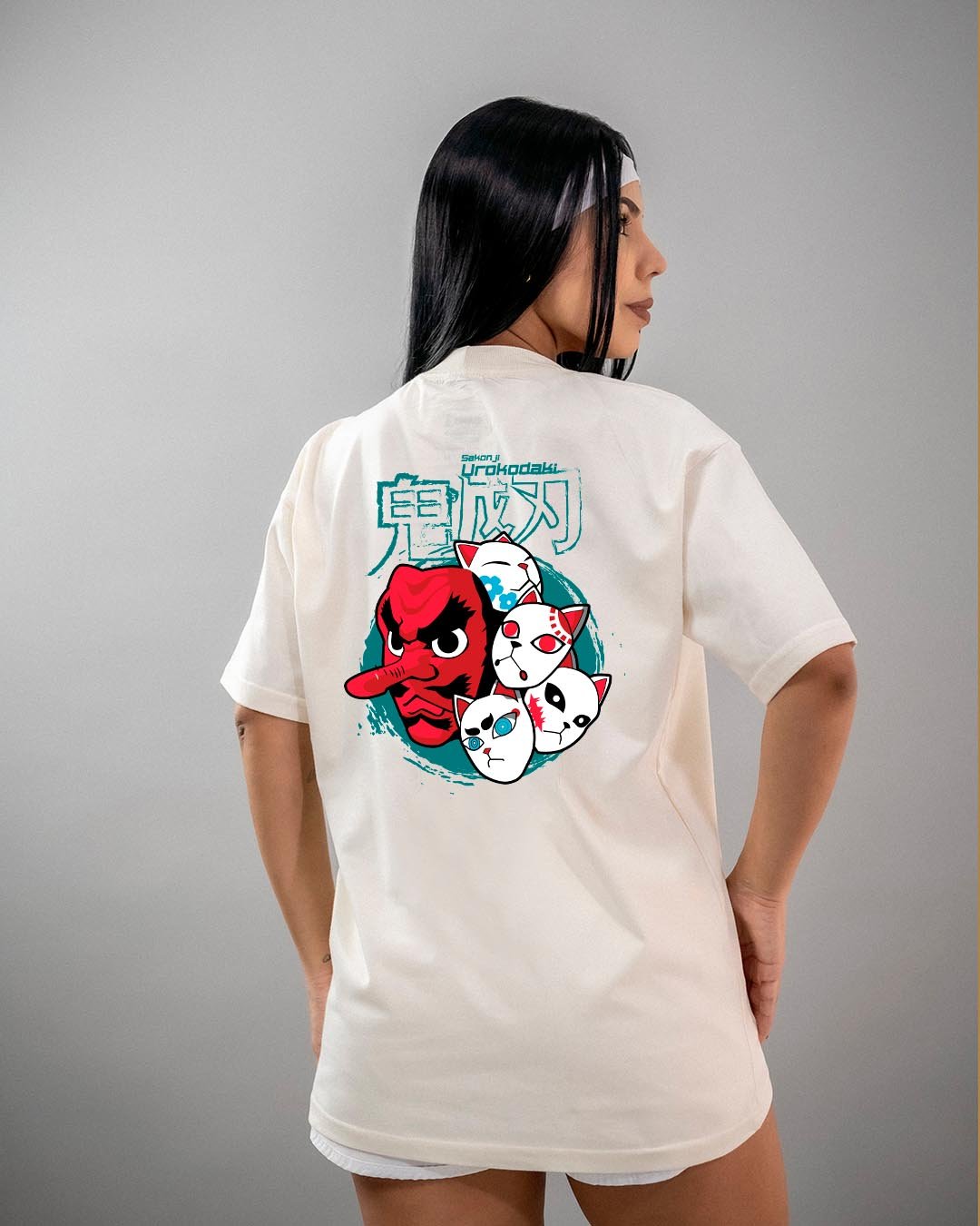 Camiseta Demon Slayer | Sakonji Urokodaki 1 Oversized