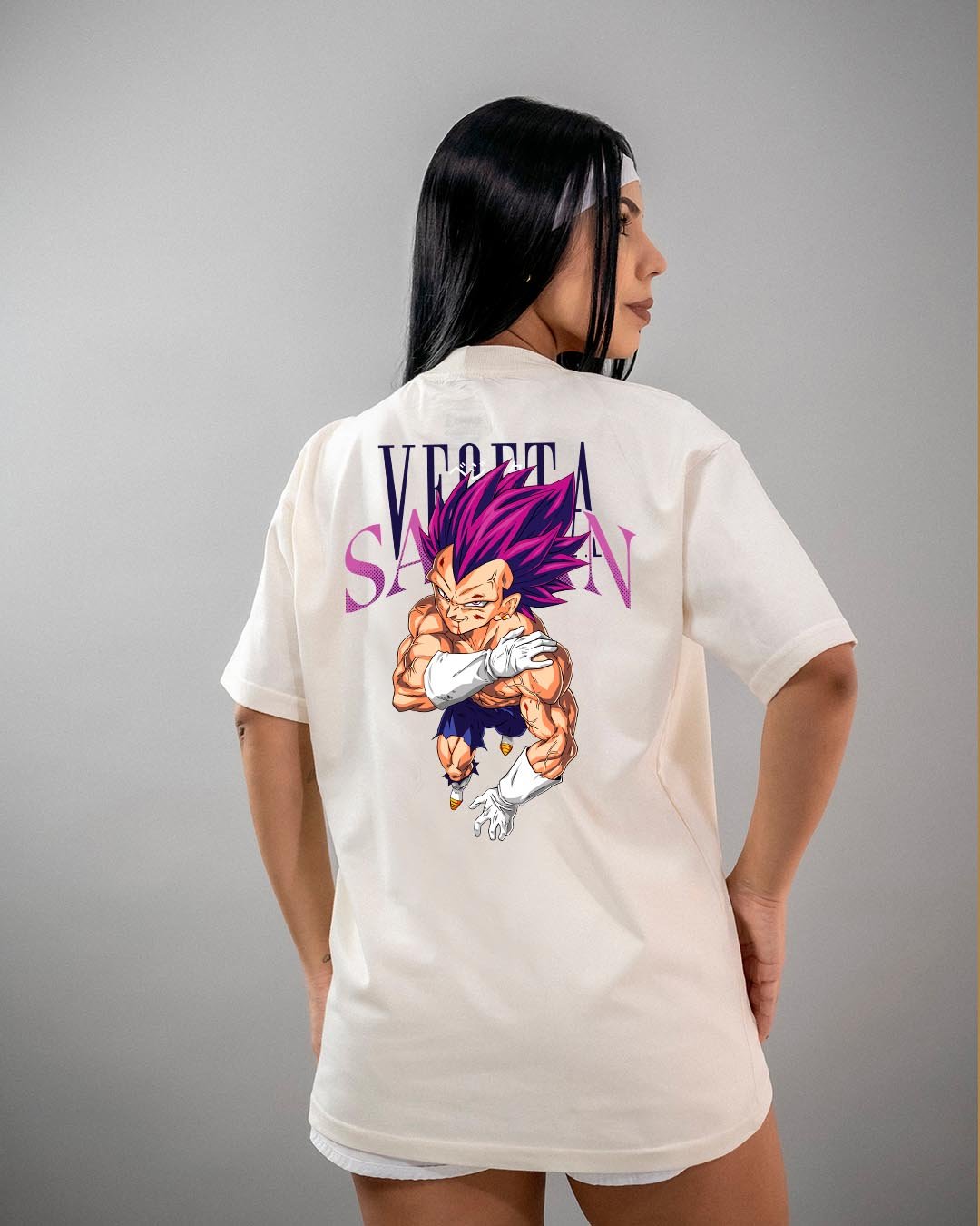 Camiseta Dragon Ball Z Vegeta Ultra Ego Oversized