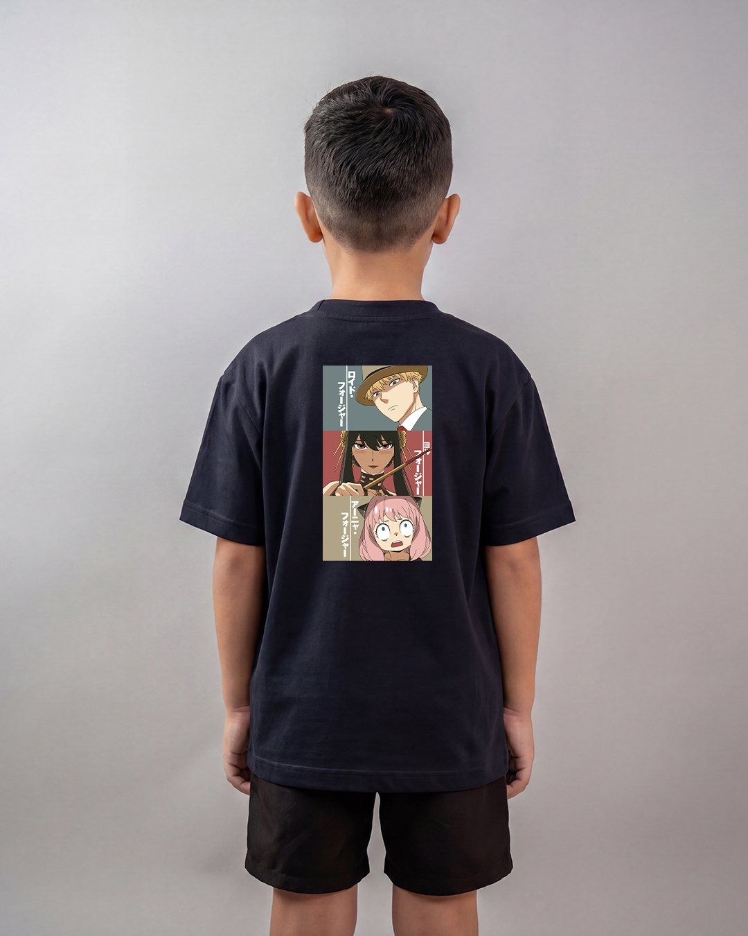 Camiseta Spy x Family | Loid, Yor e Anya Oversized Infantil
