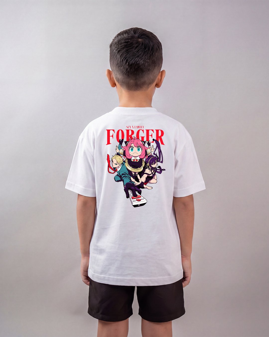 Camiseta Spy x Family | Família Forger Oversized Infantil