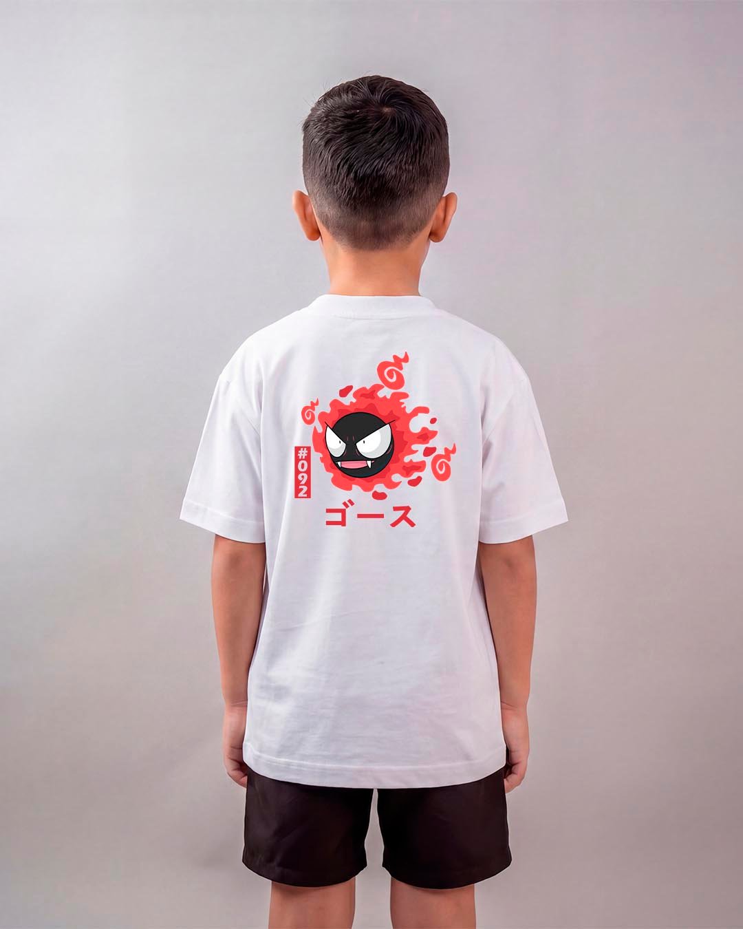Camiseta Pokémon | Gastly #092 Oversized Infantil