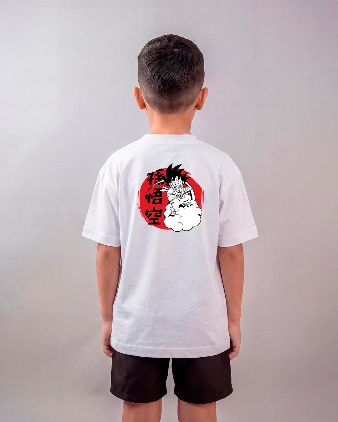 Camiseta Dragon Ball | Goku na Nuvem Voadora Oversized Infantil