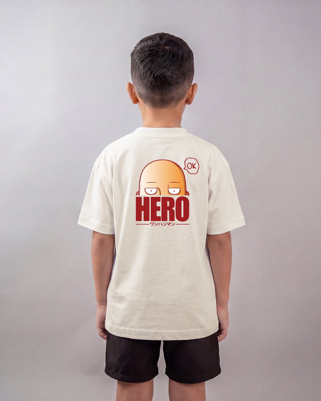 Camiseta One Punch Man | Saitama Hero OK Oversized Infantil