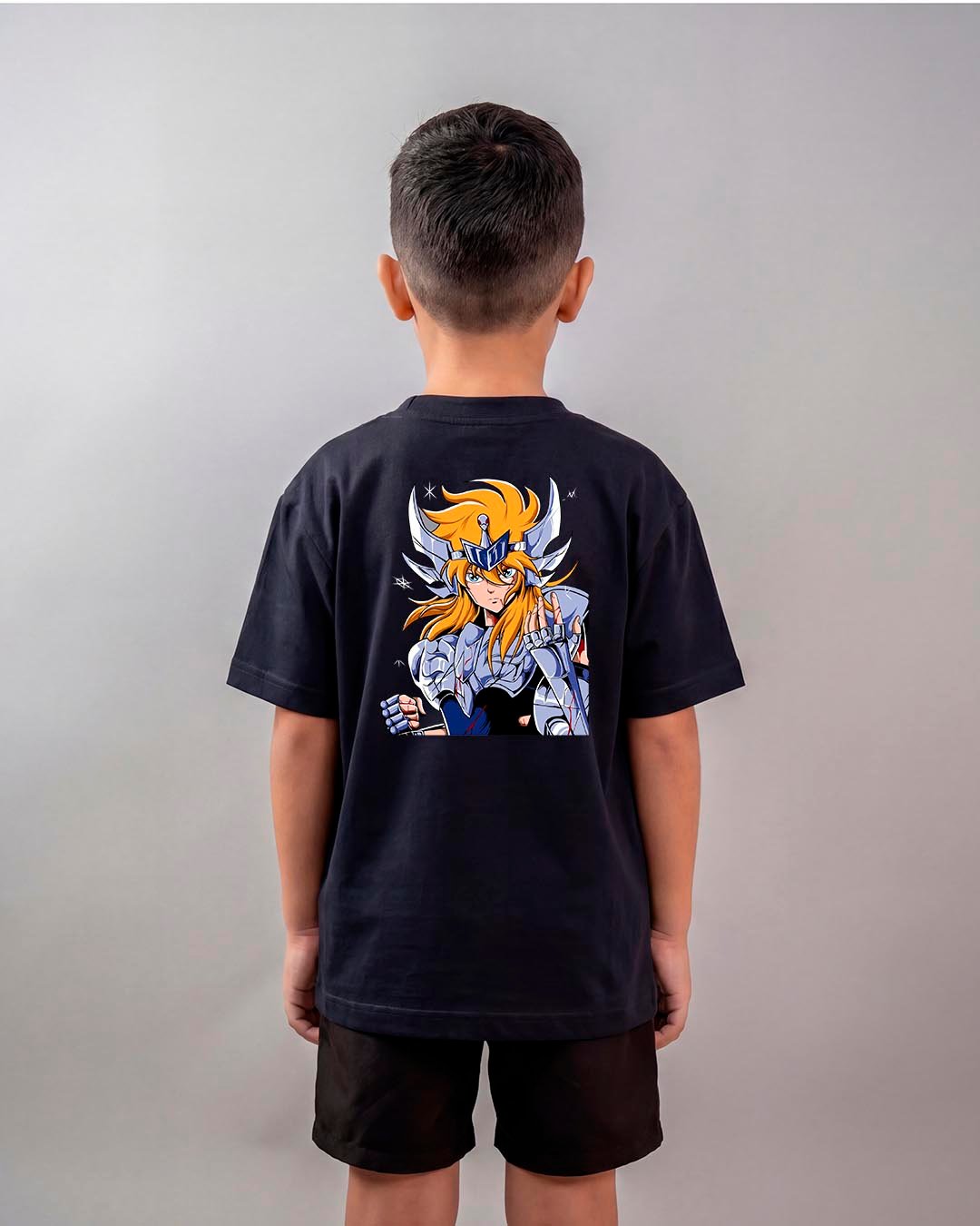 Camiseta Os Cavaleiros do Zodíaco | Hyoga 1 Oversized Infantil