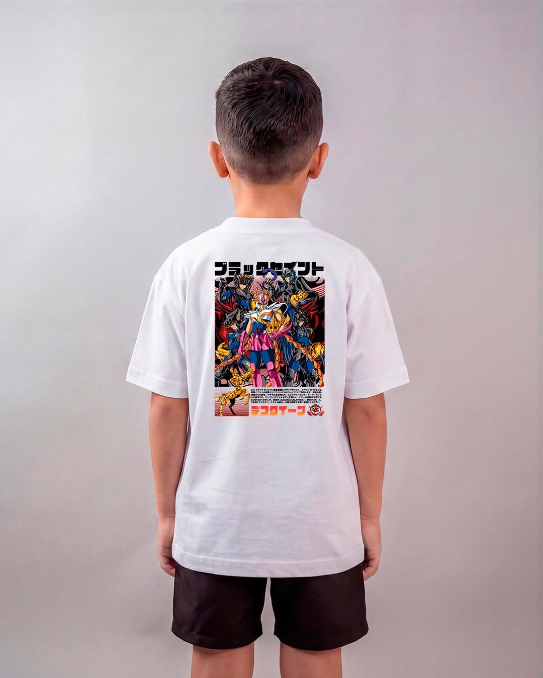 Camiseta Os Cavaleiros do Zodíaco | Ikki Líder Oversized Infantil