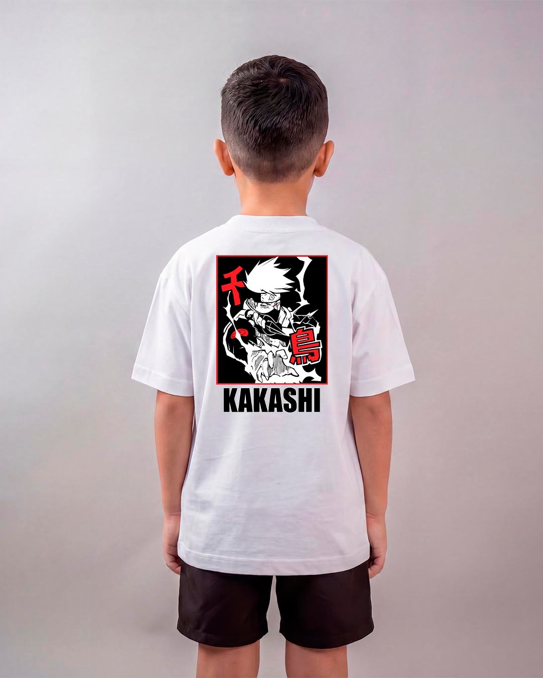 Camiseta Naruto | Kakashi Raikiri Oversized Infantil