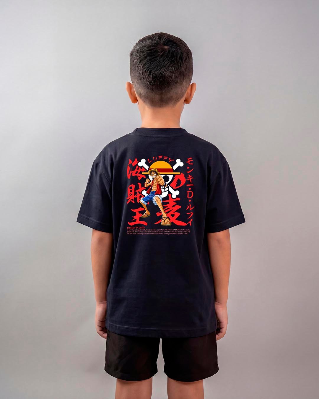 Camiseta One Piece | Monkey D. Luffy Red Oversized Infantil