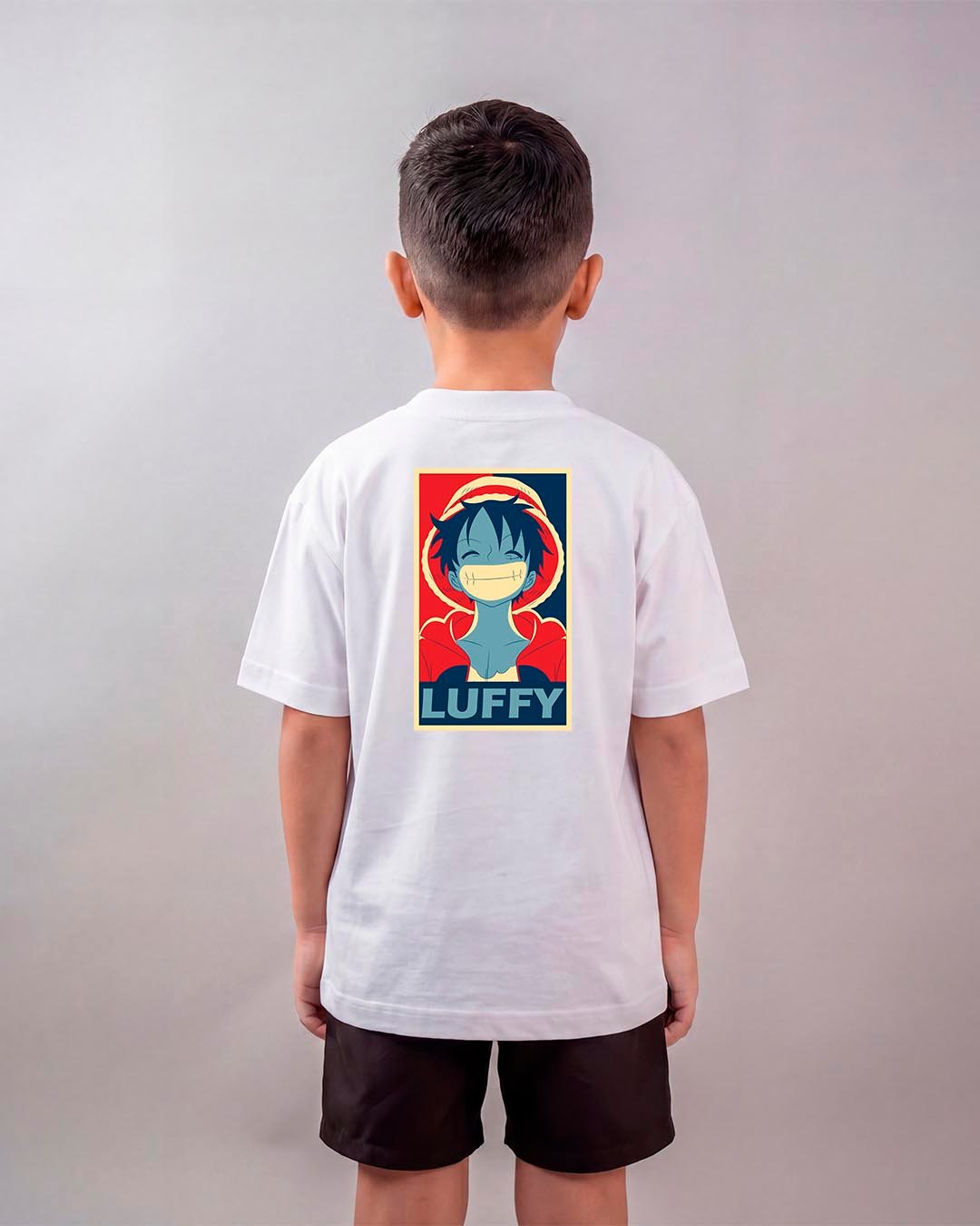 Camiseta One Piece | Monkey D. Luffy Vintage Oversized Infantil