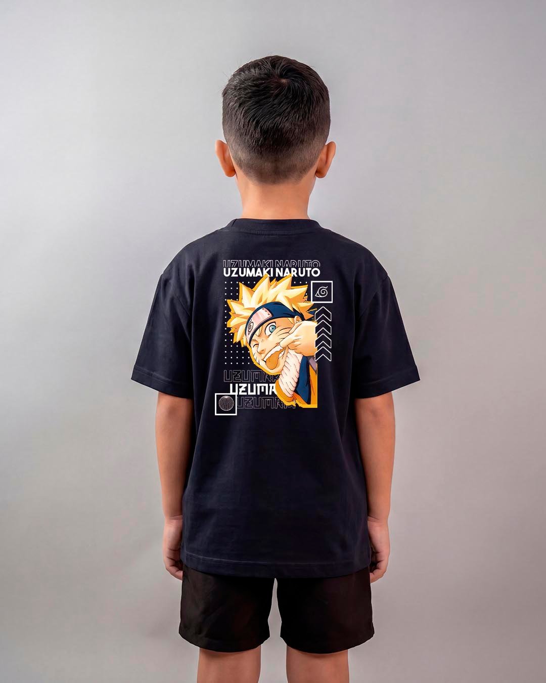 Camiseta Naruto | Naruto Uzumaki Clássico Oversized Infantil