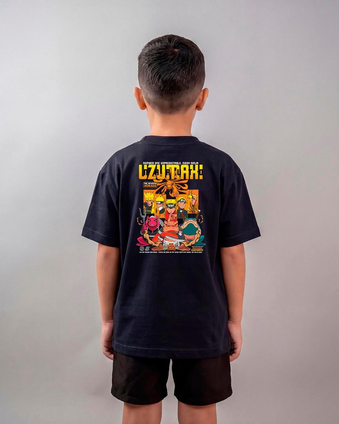 Camiseta Naruto | Naruto Uzumaki Sétimo Hokage Oversized Infantil