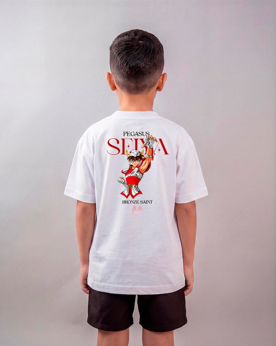 Camiseta Os Cavaleiros do Zodíaco | Pegasus Seiya Oversized Infantil