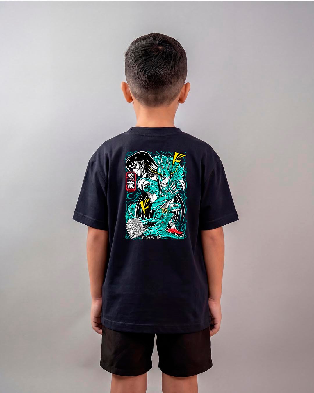 Camiseta Os Cavaleiros do Zodíaco | Shiryu 1 Oversized Infantil
