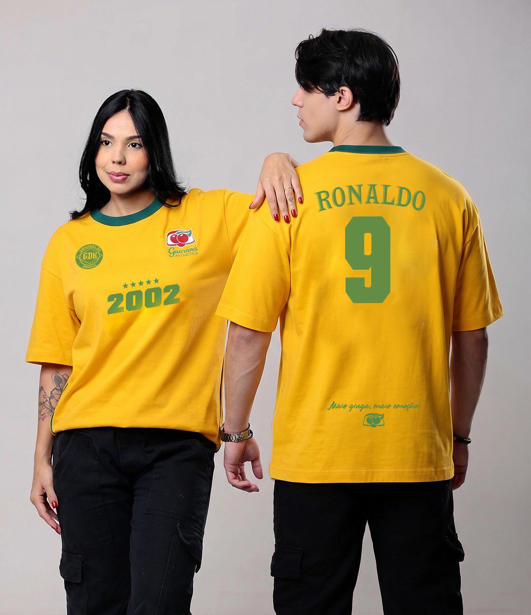 Camiseta Copa | Brasil 2002 Ronaldo Oversized