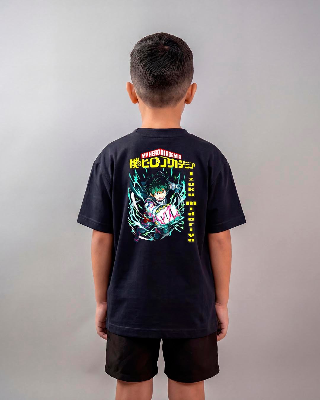 Camiseta My Hero Academia | Izuku Midoriya Smash Oversized Infantil