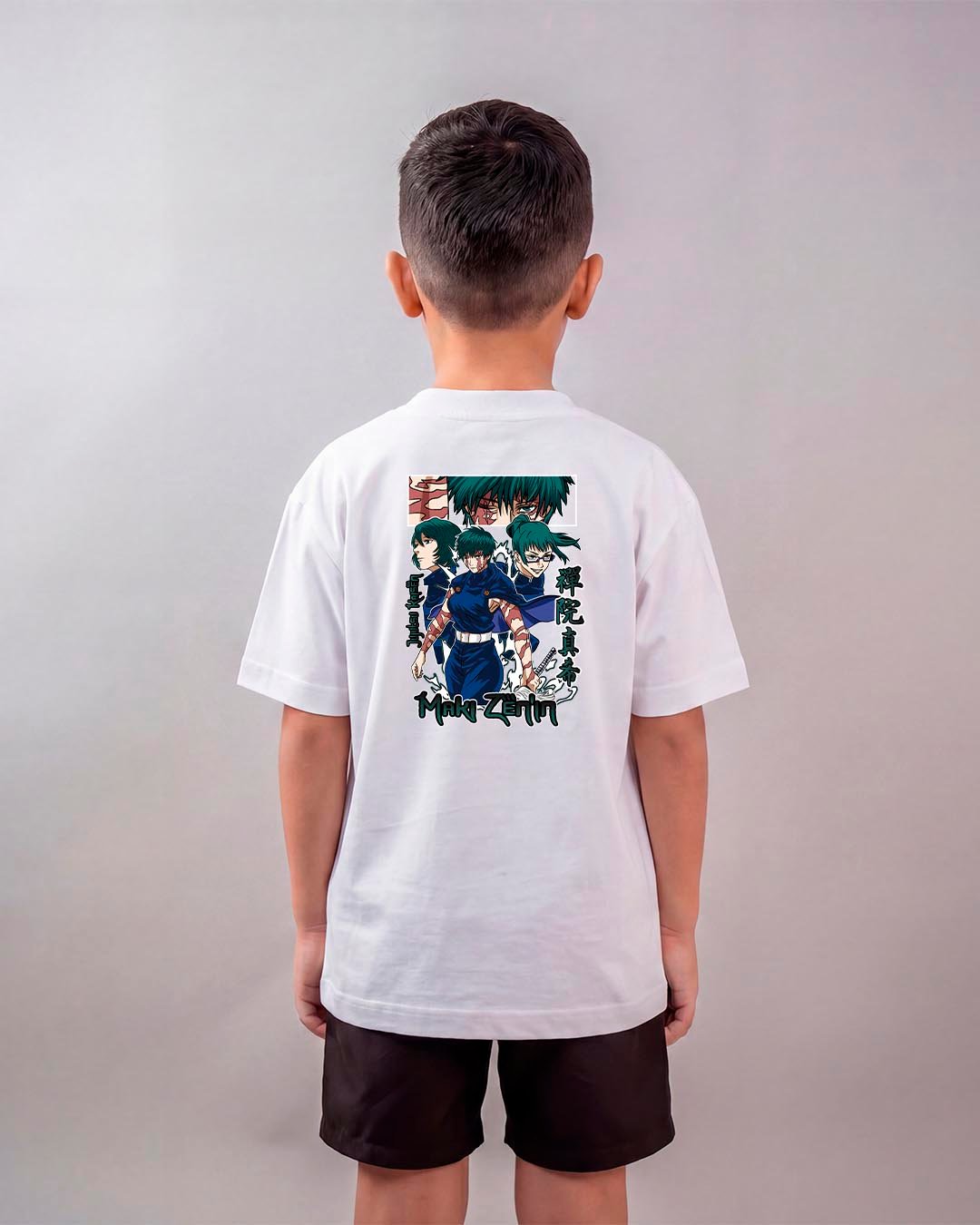 Camiseta Jujutsu Kaisen Maki Zenin Oversized Infantil