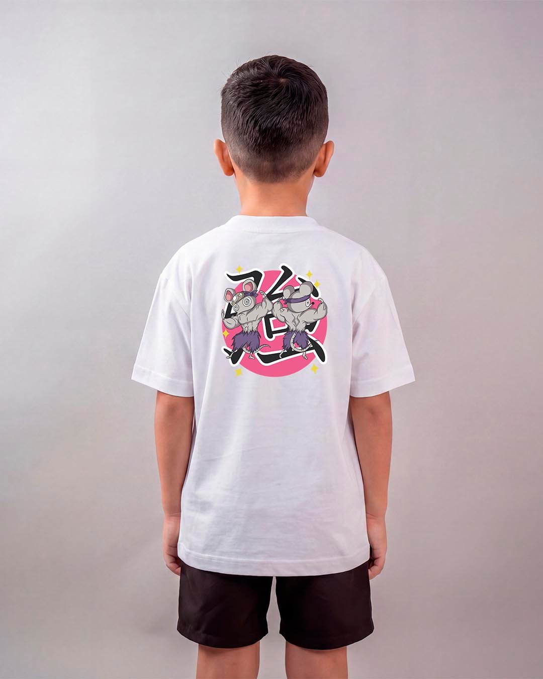 Camiseta Demon Slayer | Ninju Muki Muki Oversized Infantil