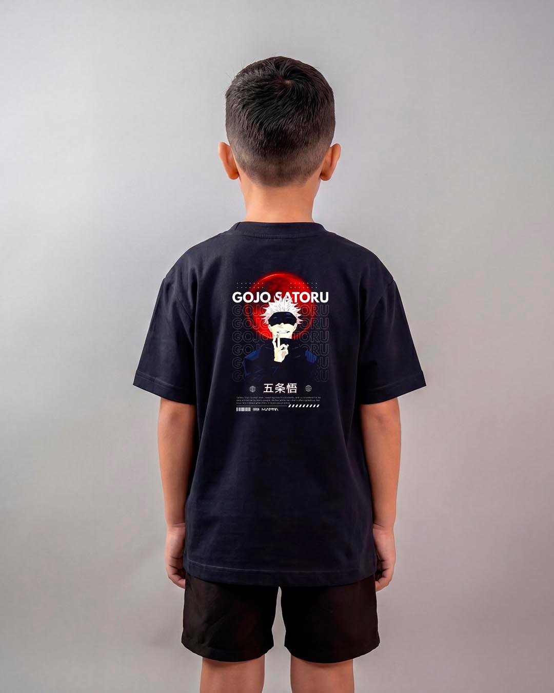 Camiseta Jujutsu Kaisen Gojo Muryo Kusho Oversized Infantil