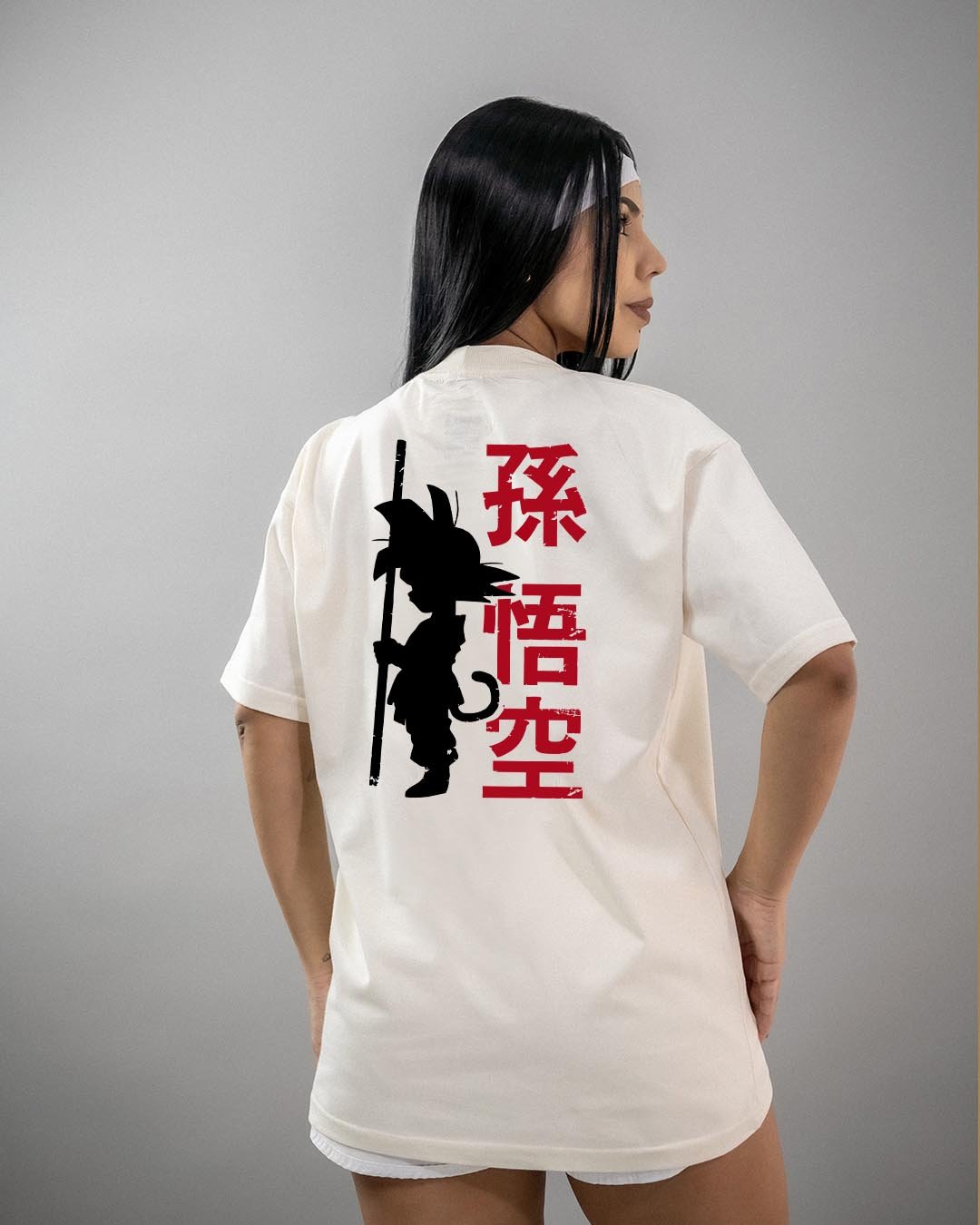 Camiseta Dragon Ball | Goku Bastão Mágico Oversized