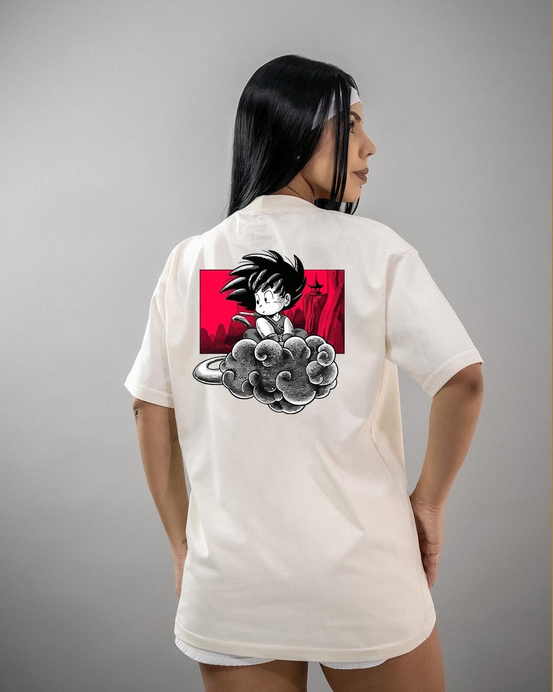 Camiseta Dragon Ball | Goku Nuvem Voadora Oversized