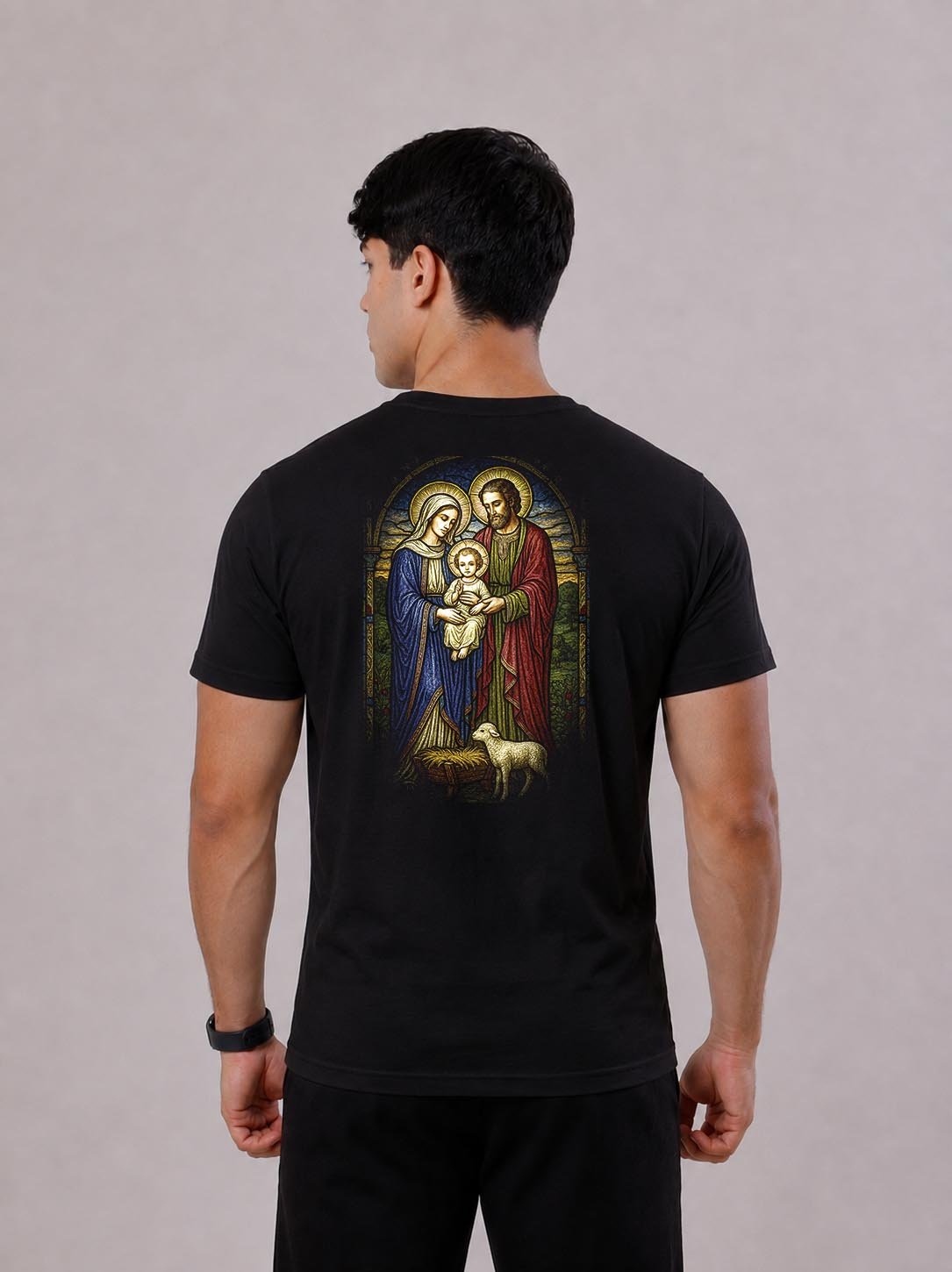 Camiseta Cristã | Jesus, Maria e José
