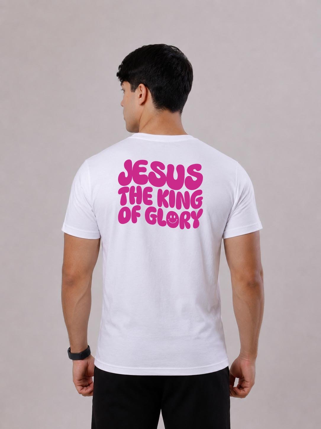 Camiseta Cristã | Jesus The King Of Glory Pink