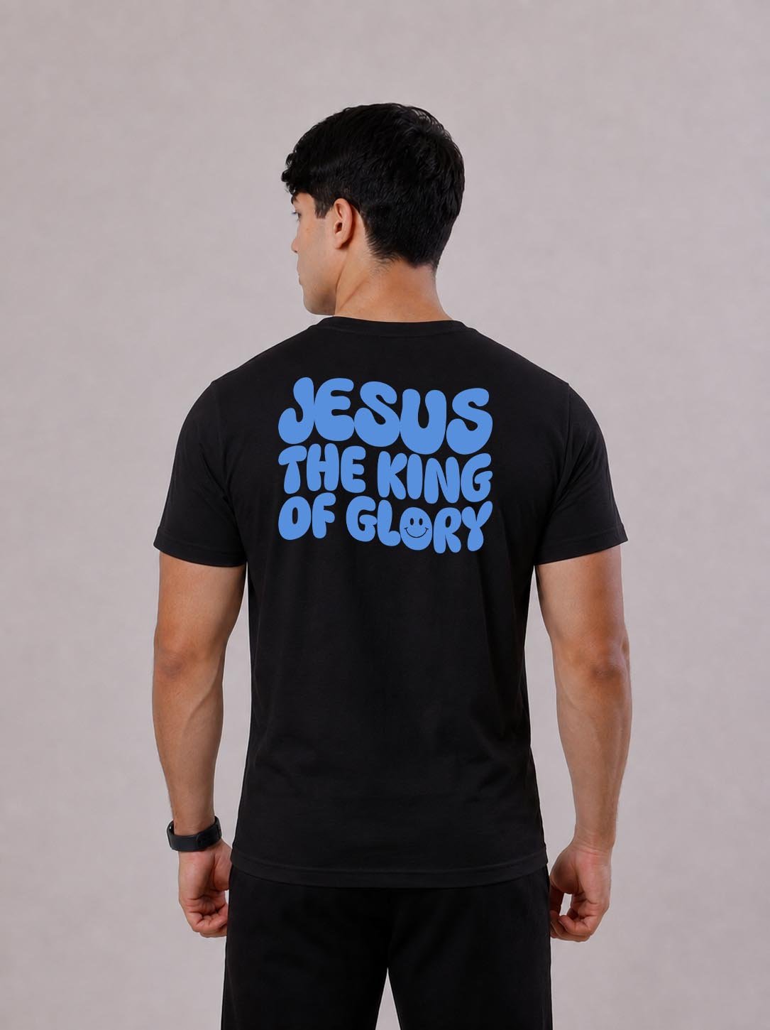 Camiseta Cristã | Jesus The King Of Glory Blue