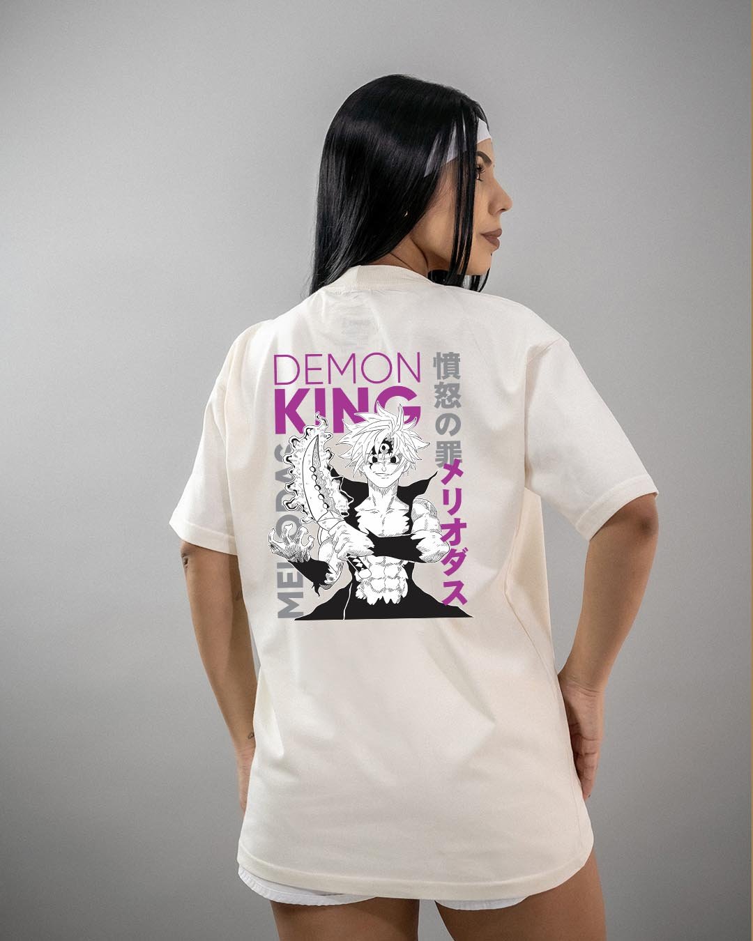 Camiseta Nanatsu no Taizai | Meliodas Demon King Oversized