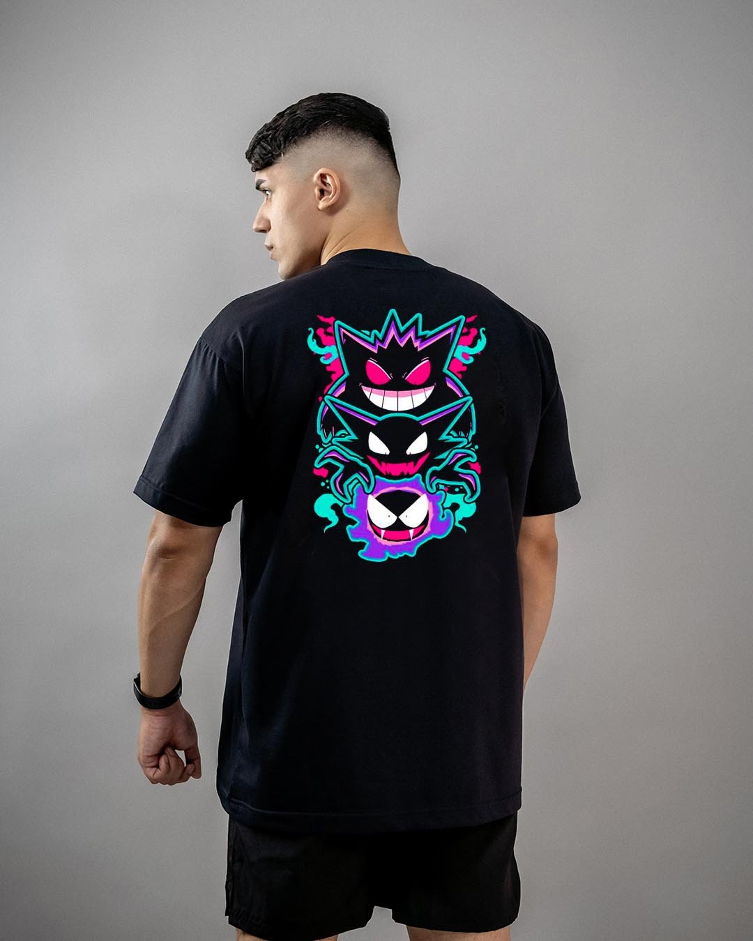 Camiseta Pokémon | Ghost Neon Oversized