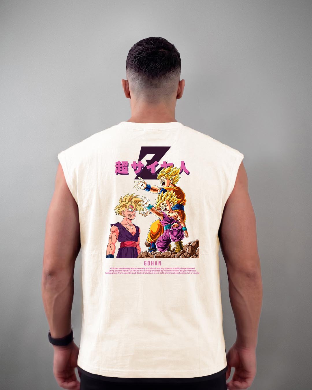 Regata Machão Kamehameha Goku e Gohan Oversized