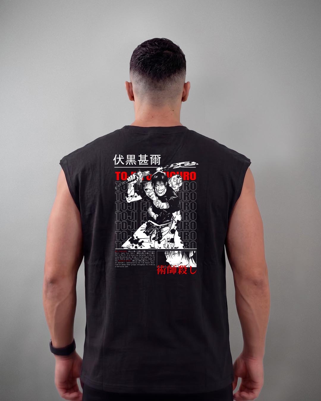 Regata Machão Toji Fushiguro Rage Oversized