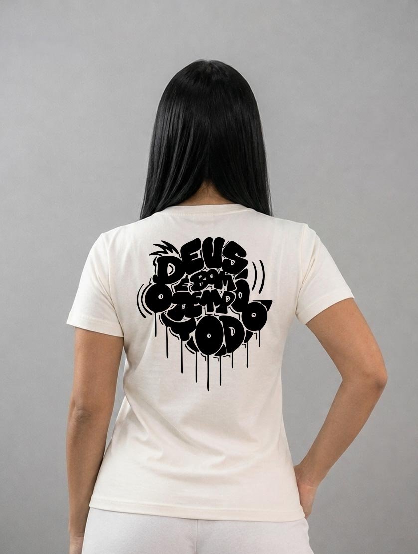 Camiseta Cristã | Deus é bom o tempo todo