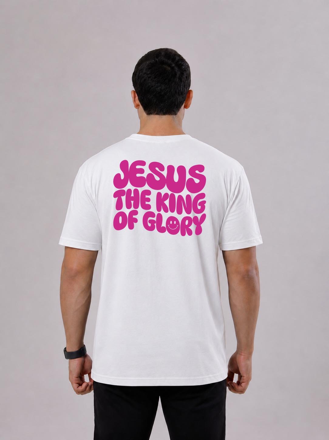 Camiseta Cristã | Jesus The King Of Glory Pink