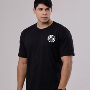 T-SHIRT PRETA JESUS FRENTE