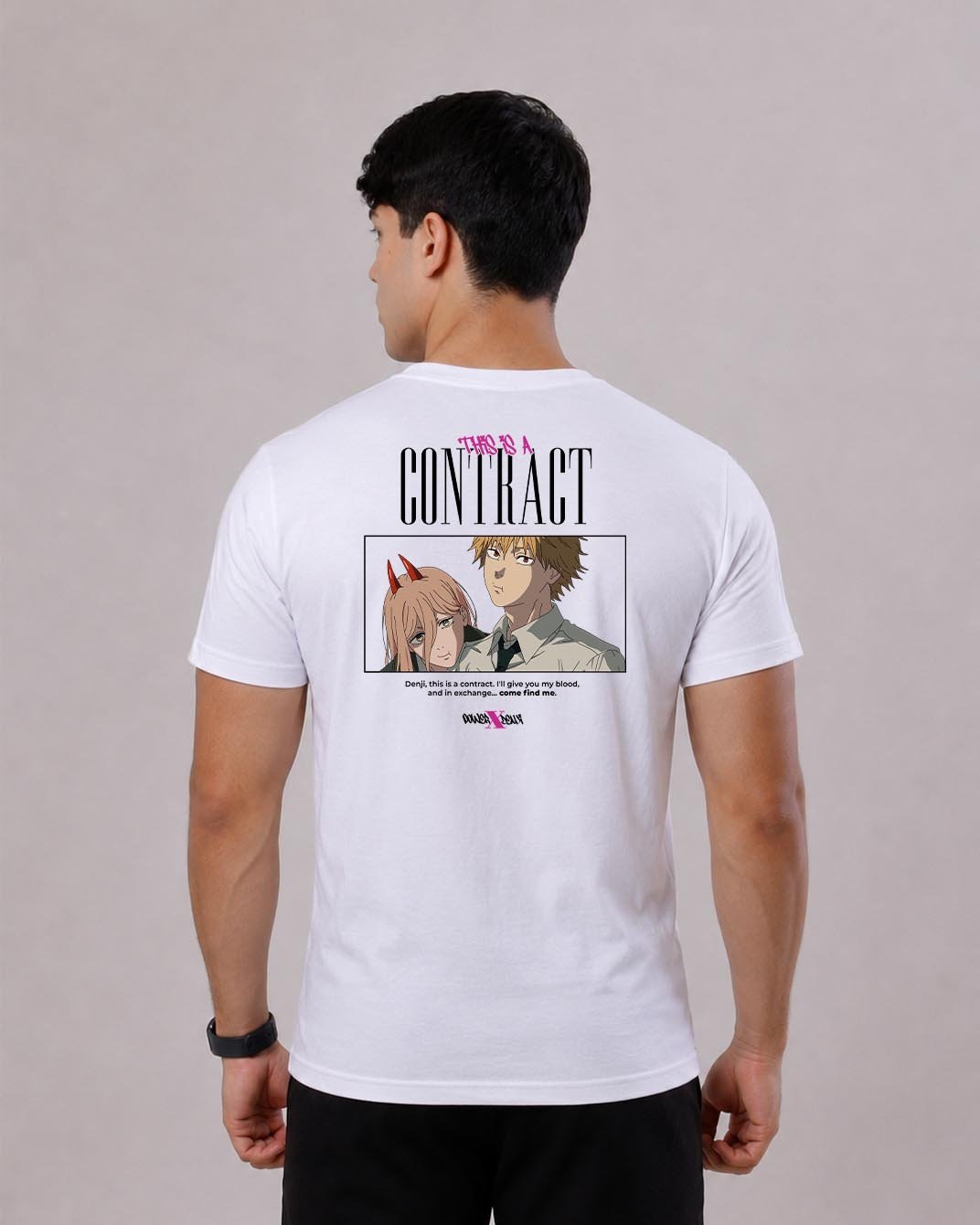 Camiseta Chainsaw Man | Power e Denji Contract