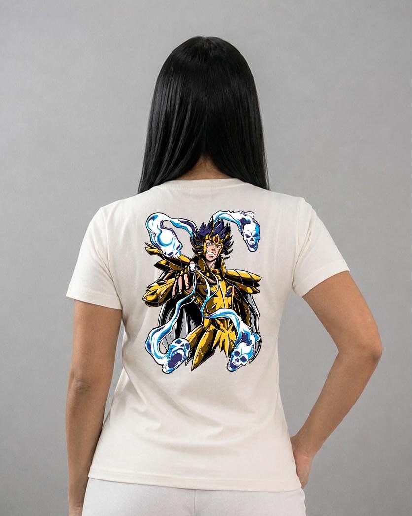 Camiseta Os Cavaleiros do Zodíaco | Máscara da Morte de Câncer